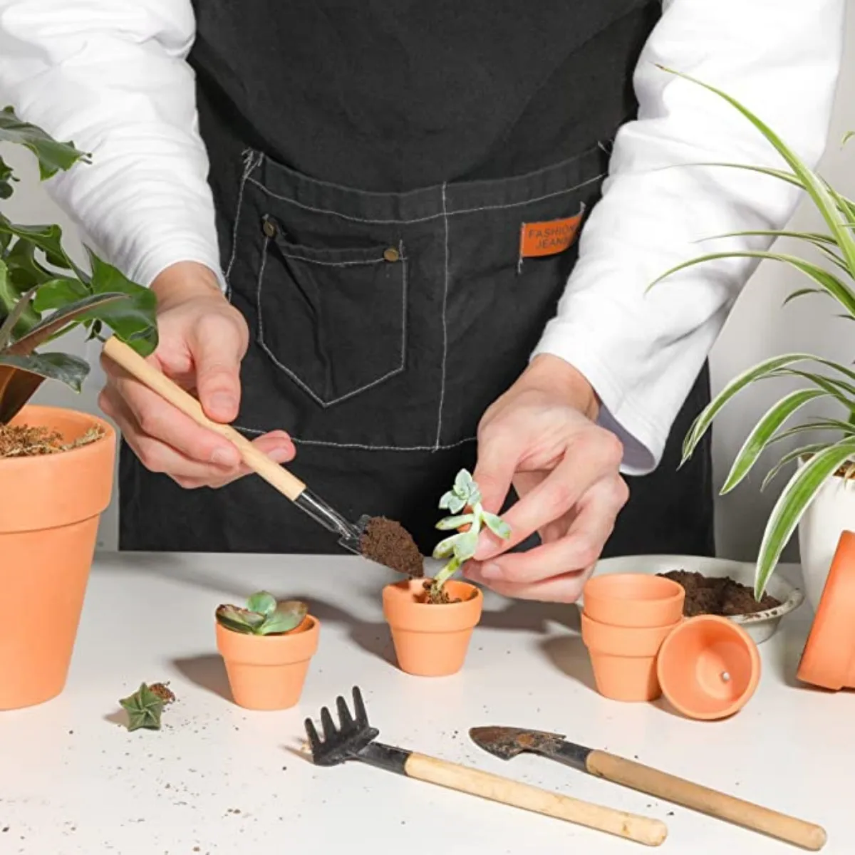 16 Pcs 1.8'' Terra Cotta Pots Pottery Planter Cactus Flower Pots Succulent Pot with Drainage Hole- Great for Plants,Crafts - 4