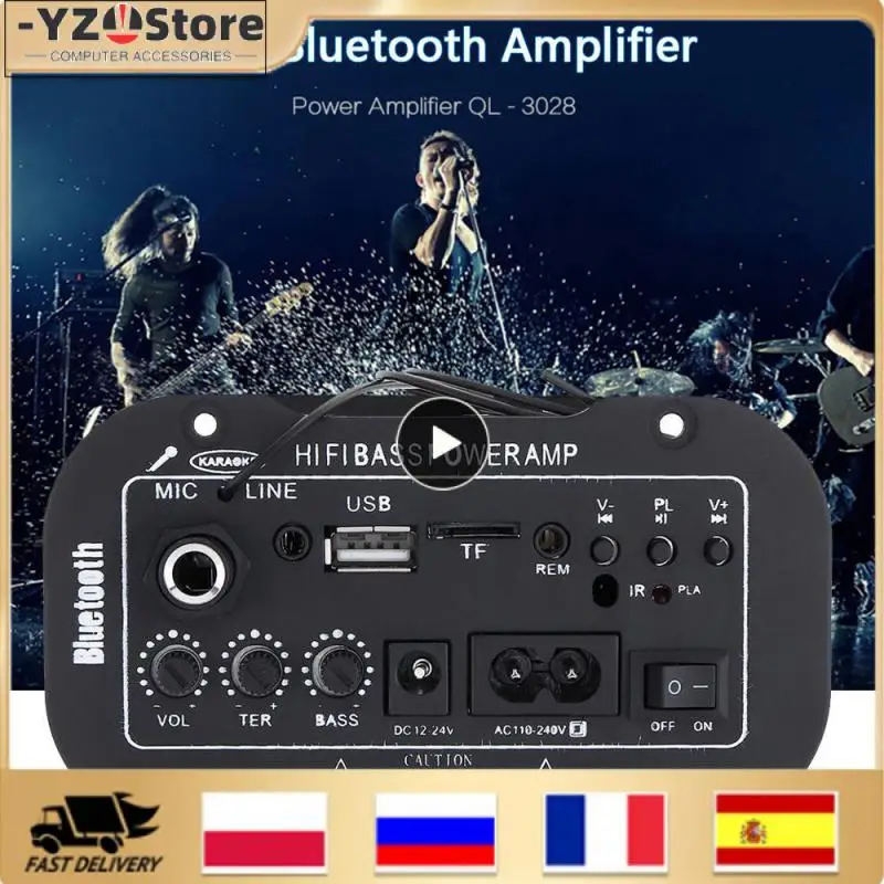 

Универсальный автомобильный усилитель звука AMP MP3 MIC SD USB DVD стерео HiFi бас мощный пульт дистанционного управления автомобильные аудио аксессуары
