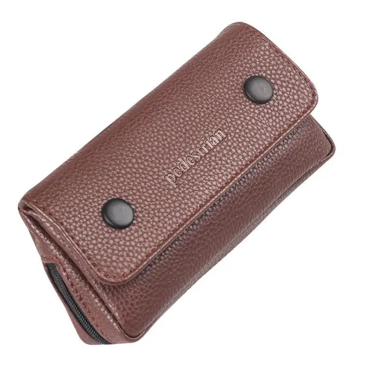 Smoking Pipes Bag Tobacco Pouch Holder Top PU Leather Cigarette Storage