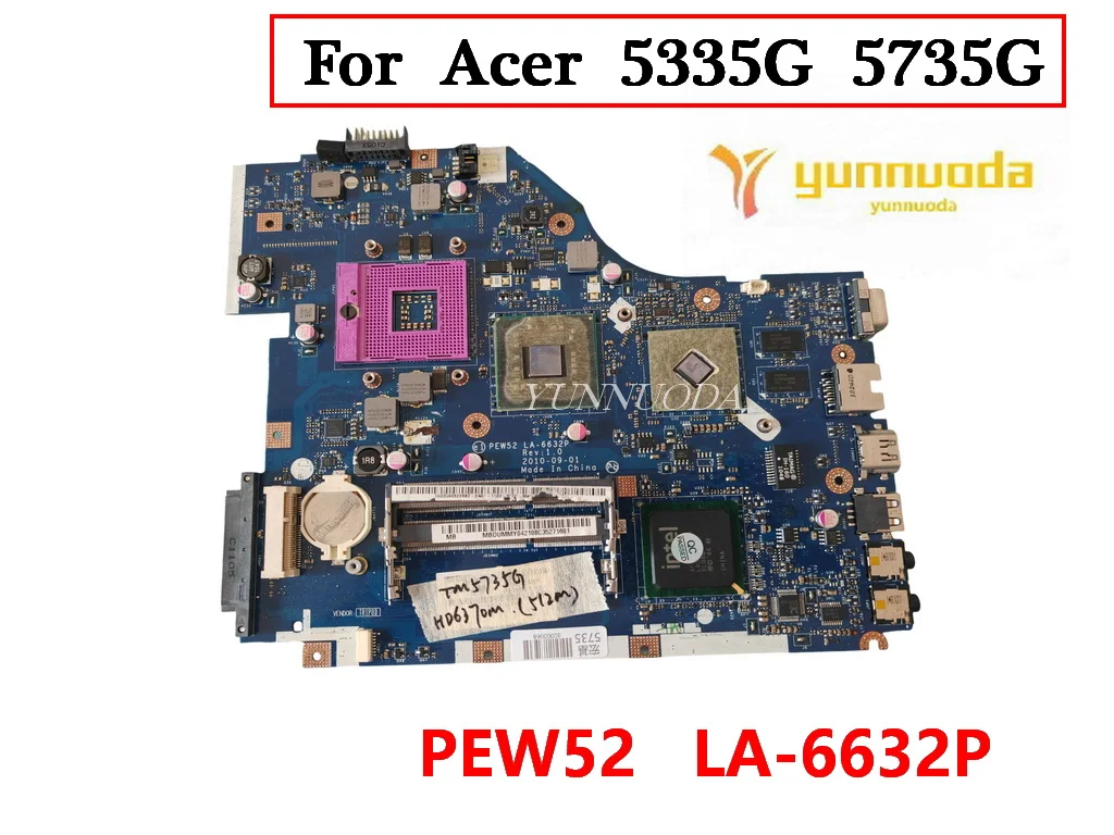 

Оригинальная материнская плата для ноутбука Acer TravelMate 5335-5735G 100% протестирована