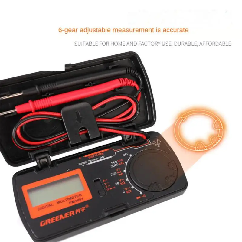 

Multimeter Digital High Precision Small Automatic Intelligent Portable Electrician Universal Meter Mini Capacitance Meter