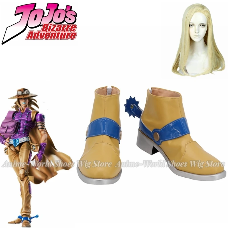 Scarpe Giroscopiche Cosplay Steel Ball Run Gyro Zeppeli Cosplay Stivali Scarpe Personalizzate Per Unisex