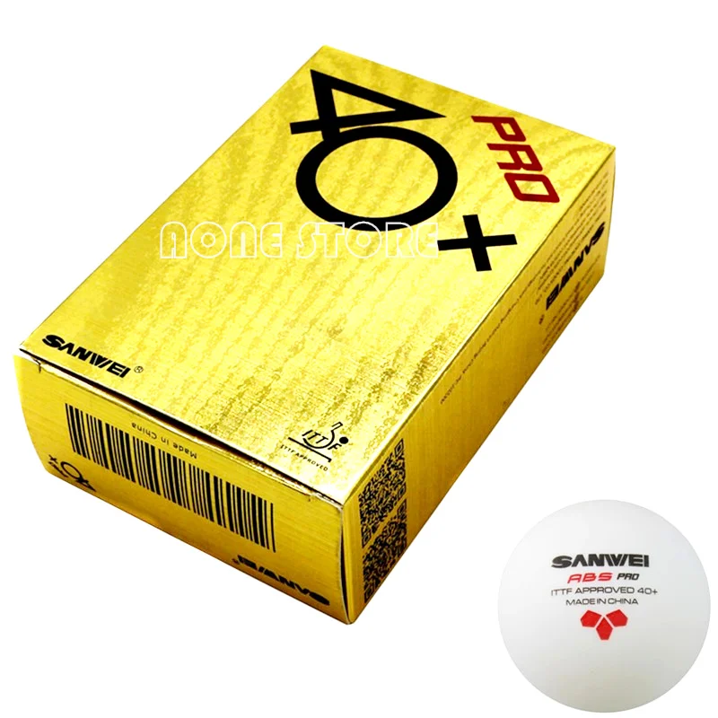 tarksn 10pcs abs material table tennis balls 3 star 40 mm 2 8g plastic ping pong balls for tabletennis tenis pingpong ball SANWEI 3-Star Table Tennis Ball ABS PRO ITTF Approved New Material Plastic SANWEI Ping Pong Balls Poly Ball