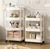 Household Multi-layer Small Cart Storage Rack Floor To Floor Kitchen Bedroom Bathroom Storage Rack Storage Rack With Wheels 5