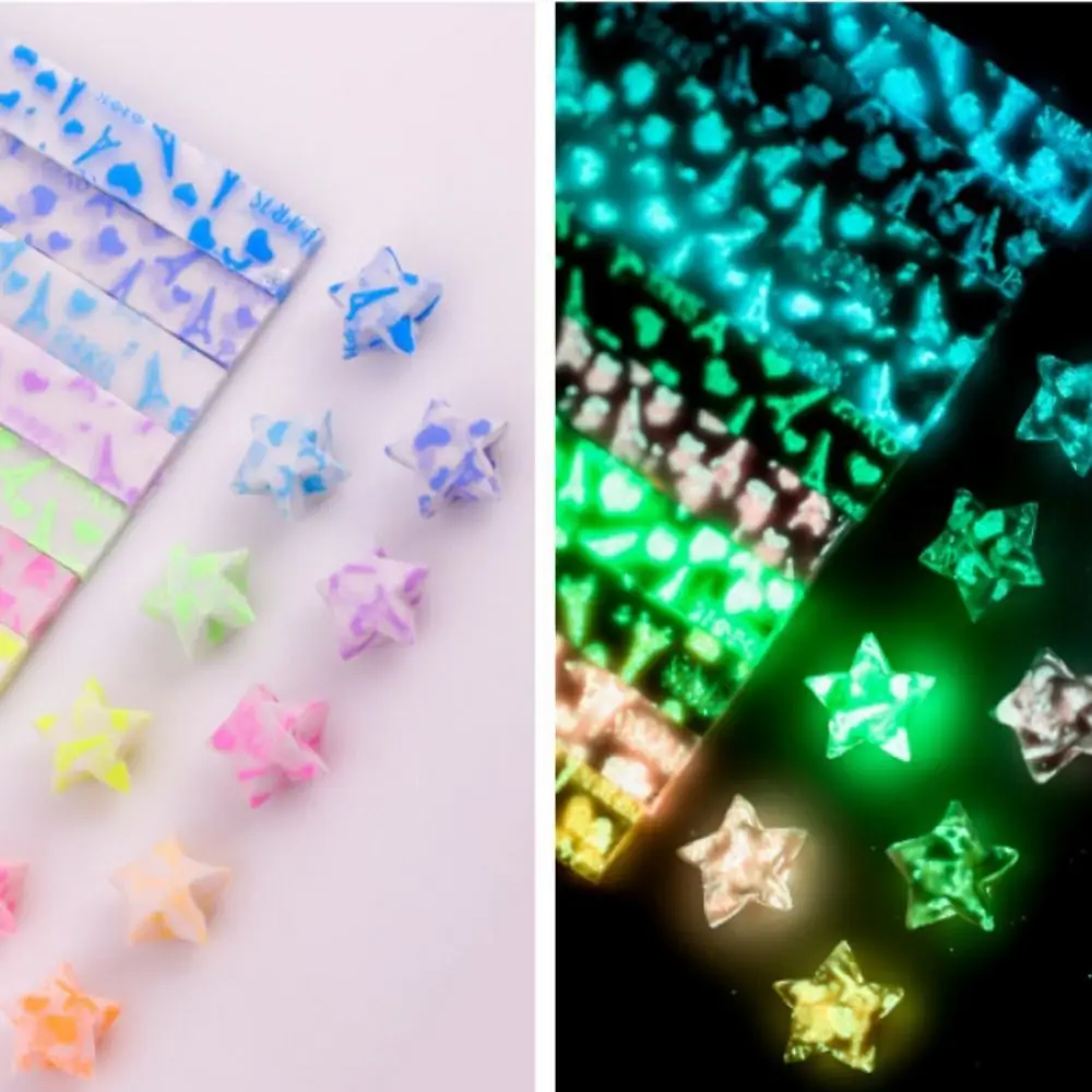 210 Sheets Luminous Colorful Origami Stars Paper Strips Lucky Star Decor  Folding Paper Craft Paper DIY Arts Crafting Supplies - AliExpress
