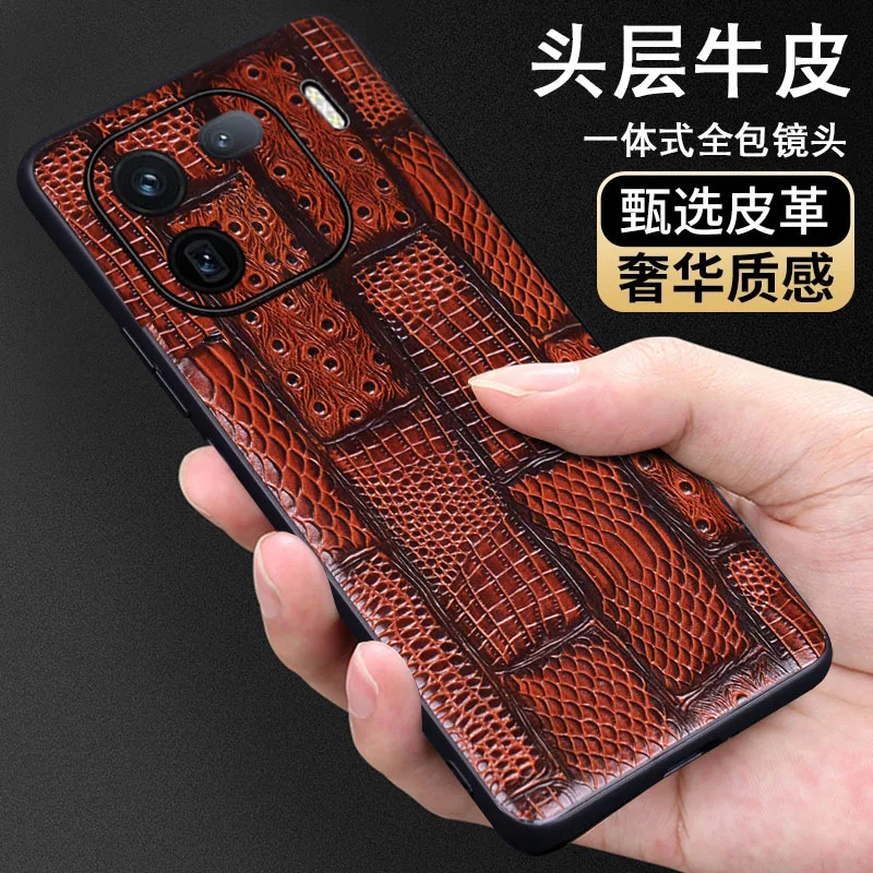 

Wobiloo Iqoo12 Роскошные брендовые кожаные чехлы для телефона из натуральной кожи для Vivo Iqoo 12 Pro задняя крышка женская сумка