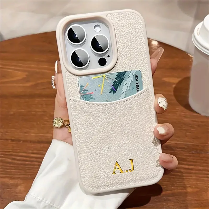 Personalized Customized Name Initial Case For iPhone 12 13 14