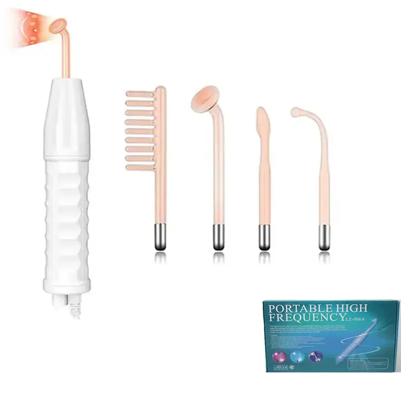 Portable Electrical High Frequency Facial Beauty Machine Acne Treatment Skin Tightening Detox Face Head