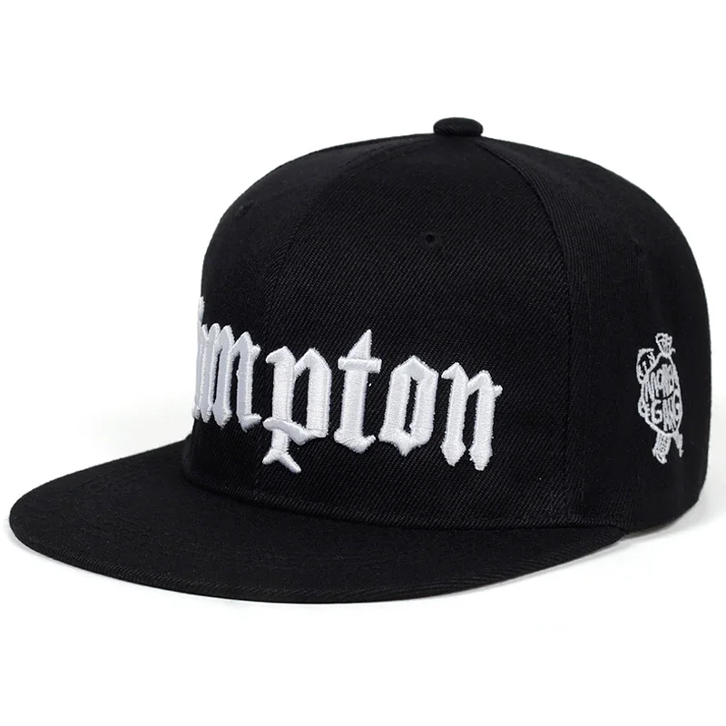 2023 New COMPTON Embroidery Baseball Cap Hip Hop Snapback Caps Flat Fashion Sport Hat for Unisex Adjustable Sunscreen Dad Hats
