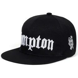 2023 New COMPTON Embroidery Baseball Cap Hip Hop Snapback Caps Flat Fashion Sport Hat for Unisex Adjustable Sunscreen Dad Hats