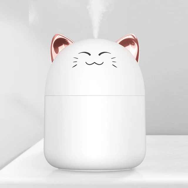 250ml Desktop Mini Air Humidifier With Colorful Atmosphere Light Cool Mist Aroma Diffuser For Home Bedroom Humidifier Purifier