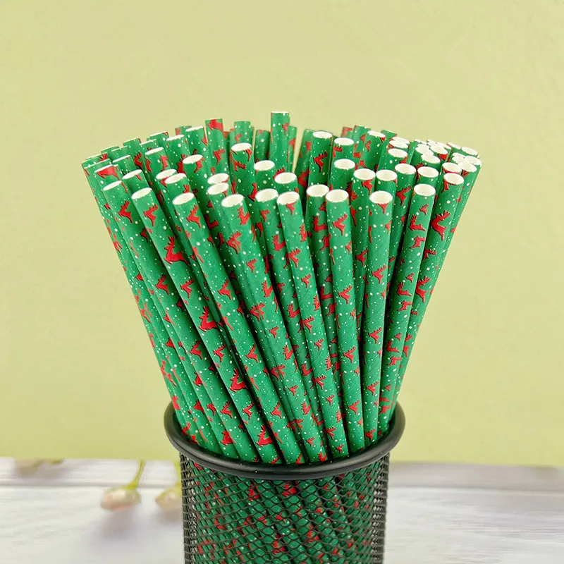 Snowflake Metal Cocktail Straws