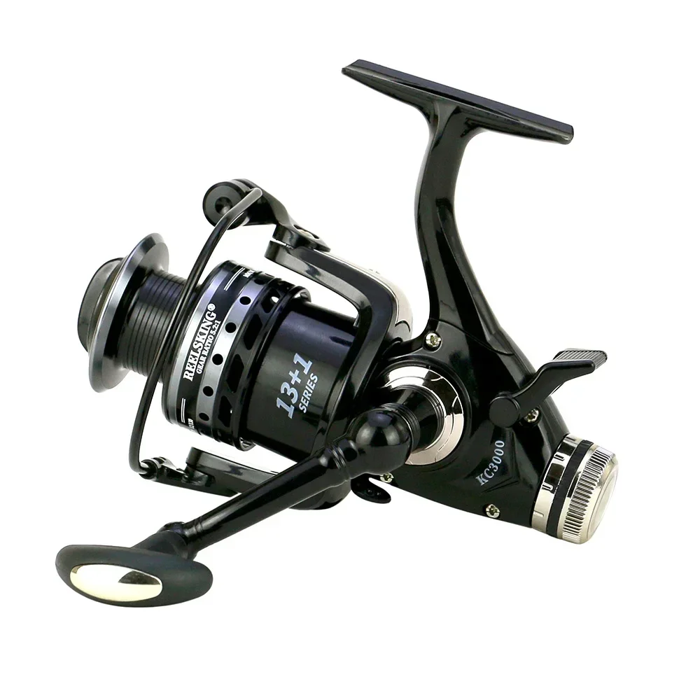 

Spinning Fishing Reel Metal Spool KC 30 - 60 Series 5.2:1 Gear Ratio 20KG Max Drag Super Strong Carp Saltwater Freshwater Tackle