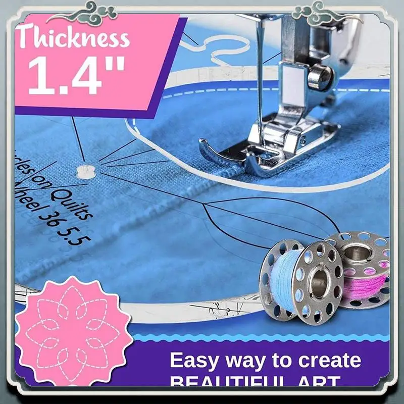 6Pcs Patchwork Ruler Quilting Tools Templates Set DIY Apparel Sewing Supplies Quilter Ruler Sewing Stencil Tool