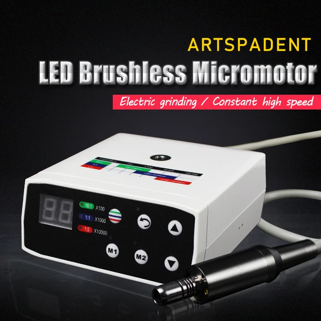 Dental Electric brushless Micromotor LED Electric micromotor work With 1:5  1:1 16:1 LED Contra Angle Dentist Low Speed Handpiece - AliExpress