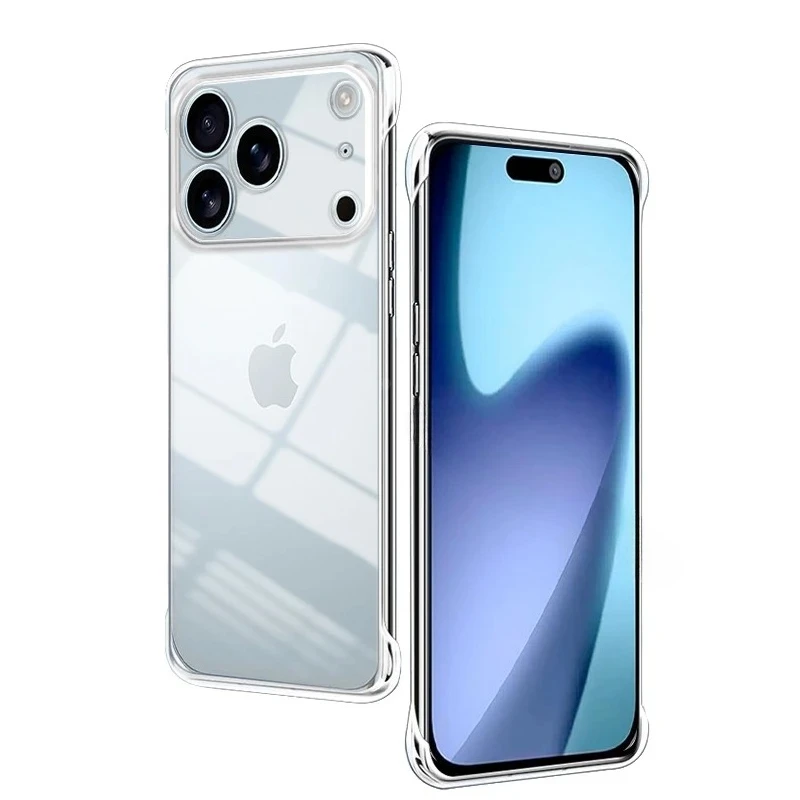 Frameless Slim Clear Transparent Hard Phone Case Cover