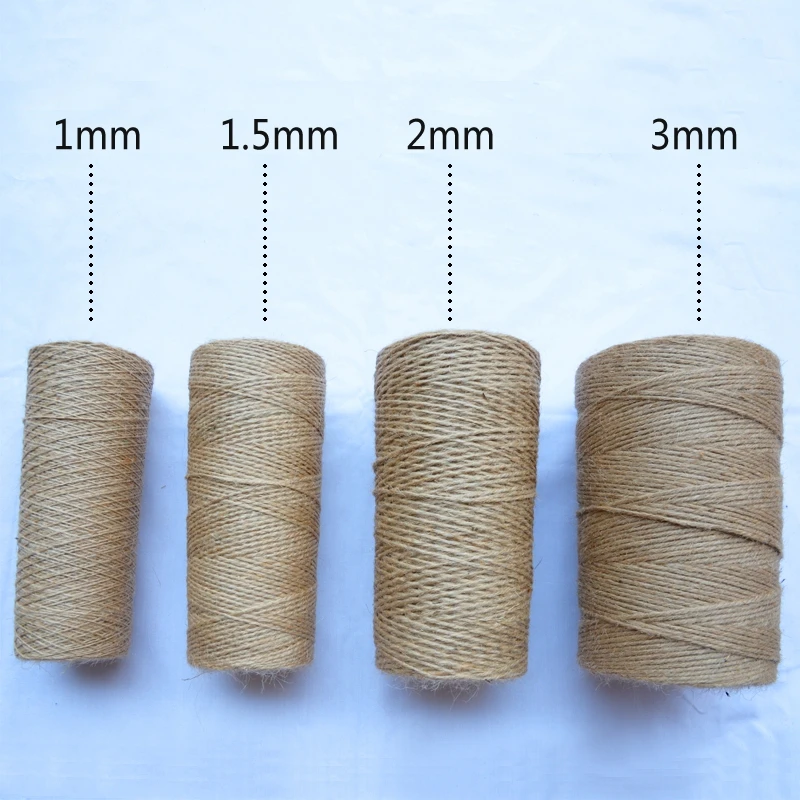 1mm--5mm natural jute rope rope line hand woven tag tied