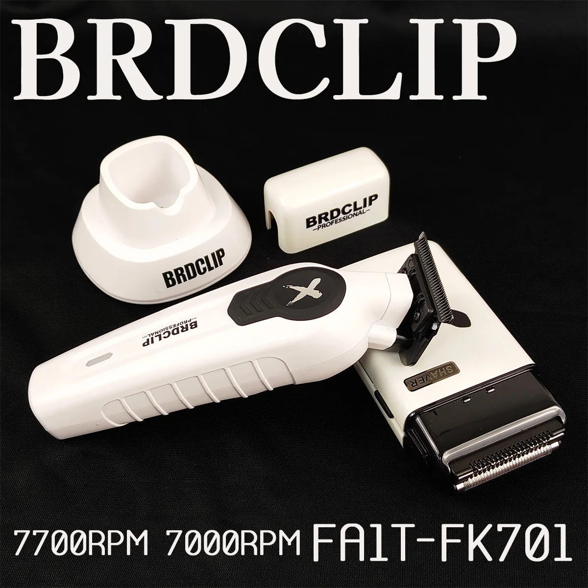New Professional BRDCLIP White FA1T FK701 Set Hair Clipper 7700RPM 7000RPM Electric Shaver for Men’s Trimmer with Charging Base New Professional BRDCLIP White FA1T FK701 Set Hair Clipper 7700RPM 7000RPM Electric Shaver for Men’s Trimmer with Charging Base