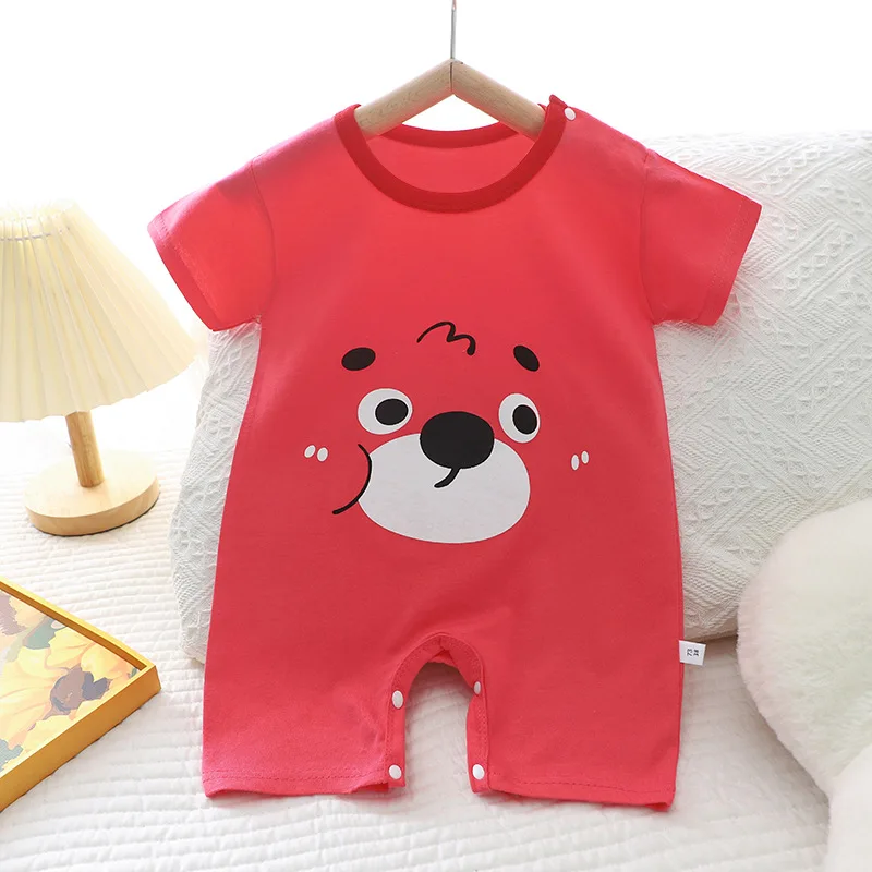 Baby Cotton Short-Sleeve Romper Onesie 5