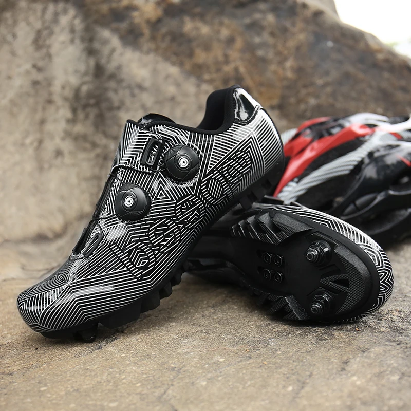Cycling Shoes Double Buckles Ultralight MTB Luminous Road Bike Self-Locking Bicycle Cleat Professional Men cycling shoes