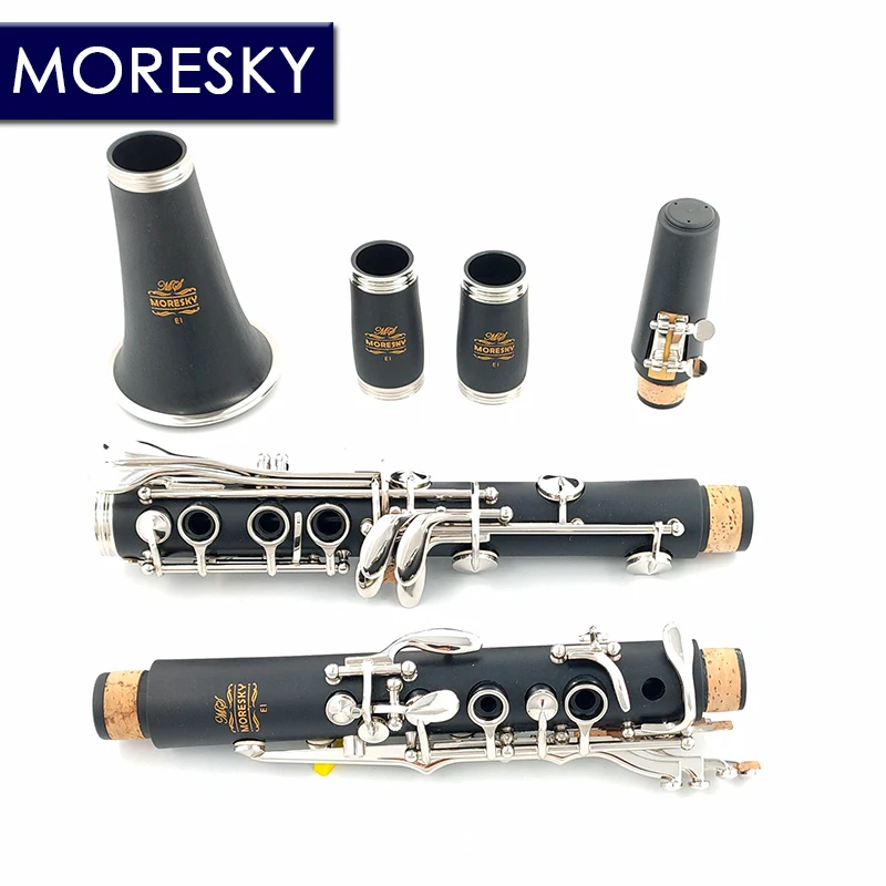 MORESKY Bb Clarinet 17 Keys Sib Klarnet Clarinete E1 clarinet woodwind instrument