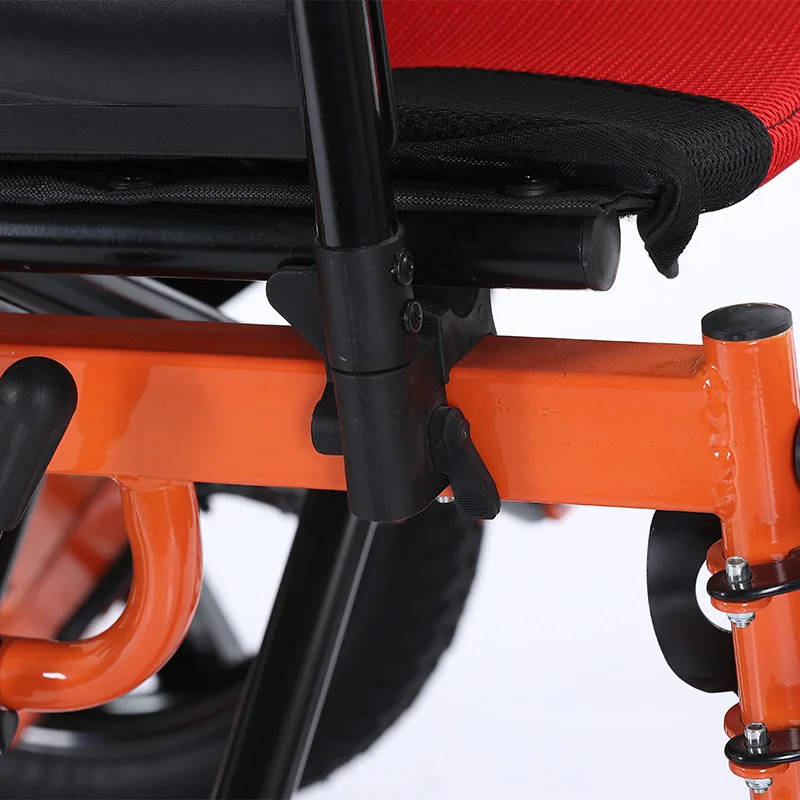 High-quality Carbon Steel handicapped portable power wheelchair light weight foldable disabled electric wheelchair