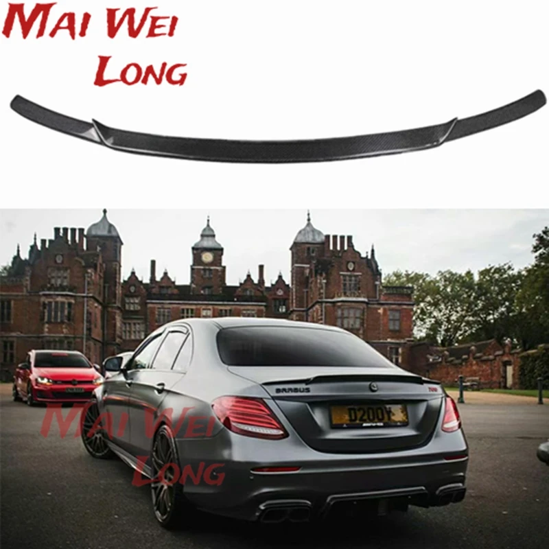 

Задний спойлер для багажника из углеродного волокна класса E для Mercedes Benz W213 E200 E300 E400 E550 Sedan 2017 - 2019 B style