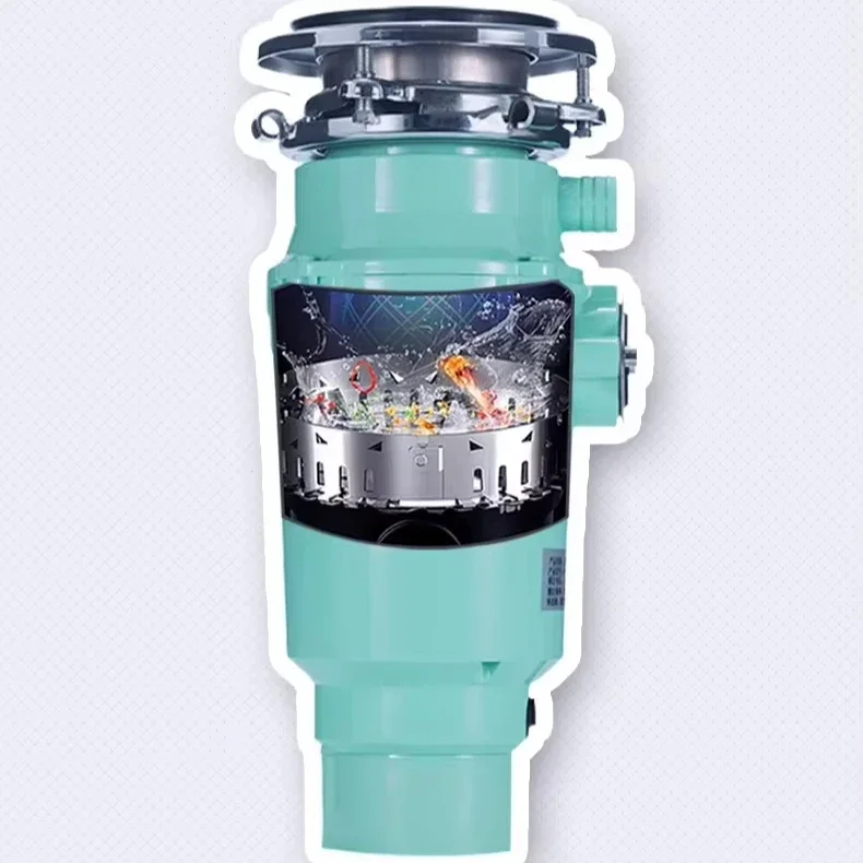 Wireless Switch Continuous Feeding Food Waste Disposer With Seven-Stage Grinding For Environmentally Friendly Kitchens