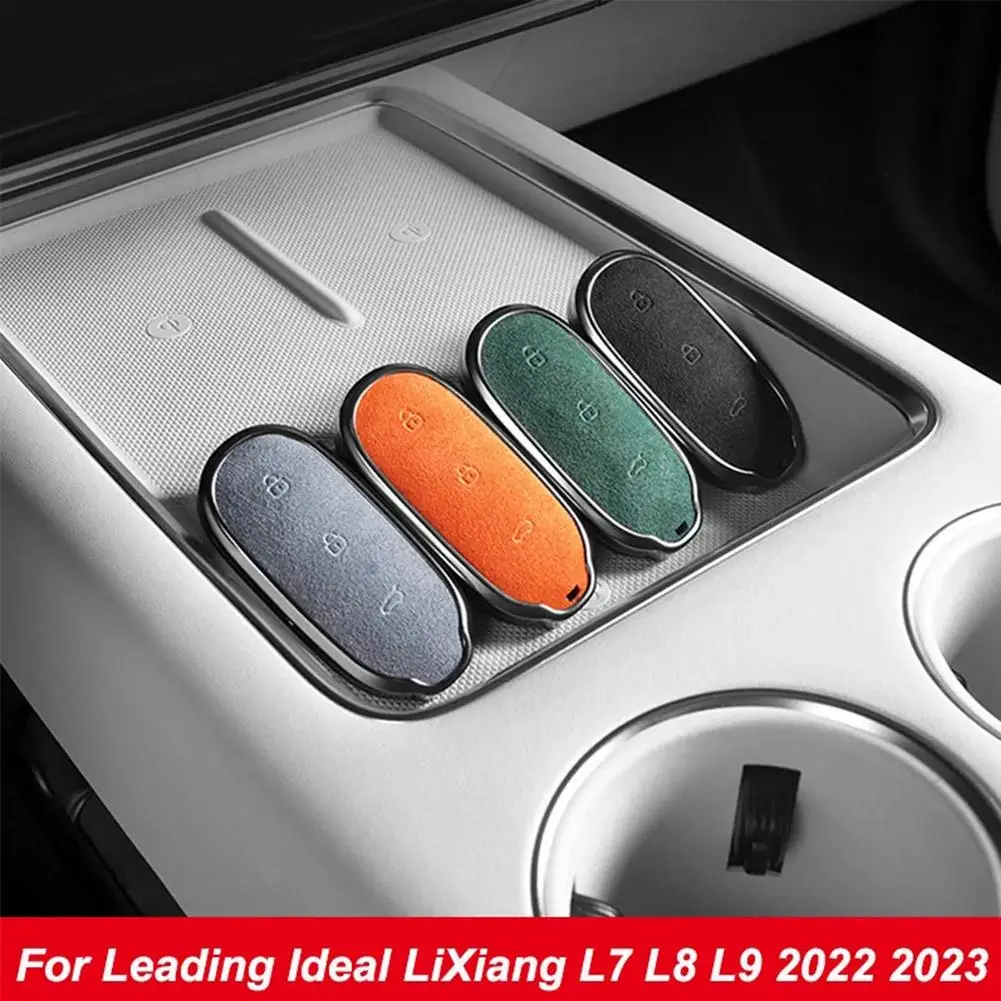 

Чехол для автомобильного брелка для ключей Lixiang L7 L8 L9, модный роскошный кожаный Органайзер для ключей, противоударный пылезащитный аксессуар для автомобильных ключей E4K4