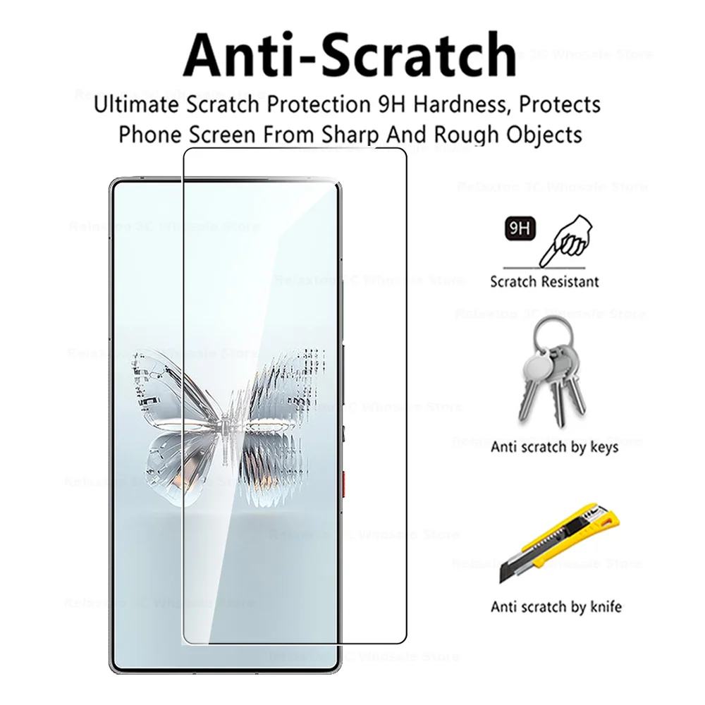5PCS RedMagic Premium Tempered Glass Screen Protector and Case Combo