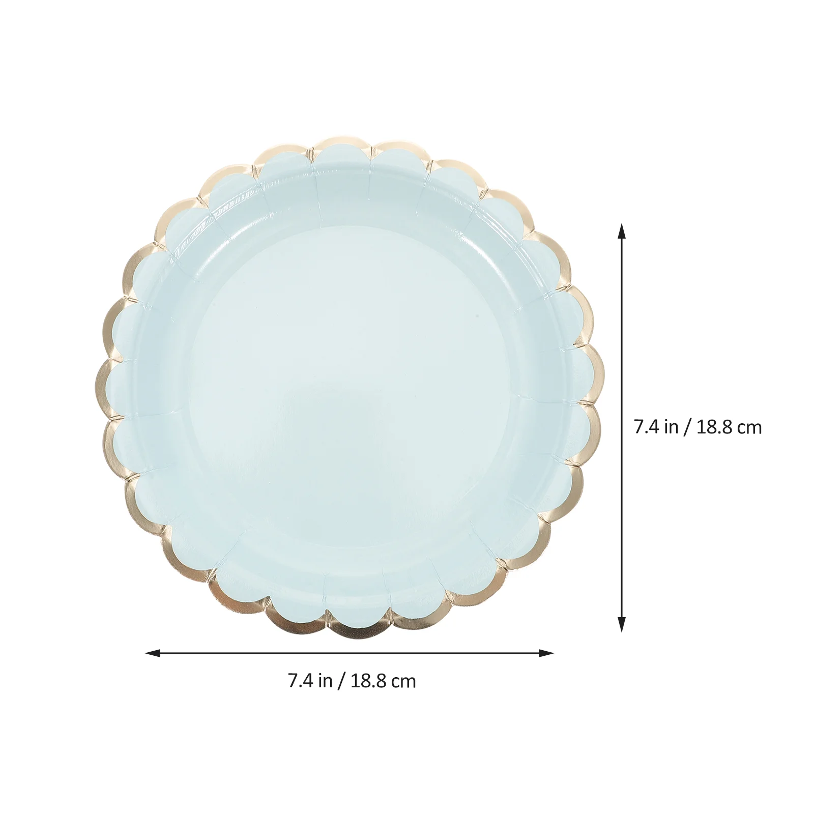 8pcs Disposable Plates Premium Quality Paper Plates For Supplies Carnival Disposable Tableware Home Kitchen Dining Bar