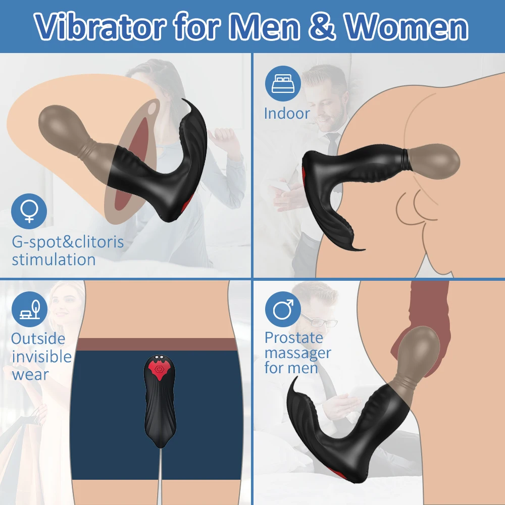 360 Degree Rotation Anal Vibrator For Men Prostate Massage Anal Plug Remote Control Vibrator Butt Plug Adult Sex Toy For Women S9f28cd7d3b9d4deeb8db34de2506f2b0X