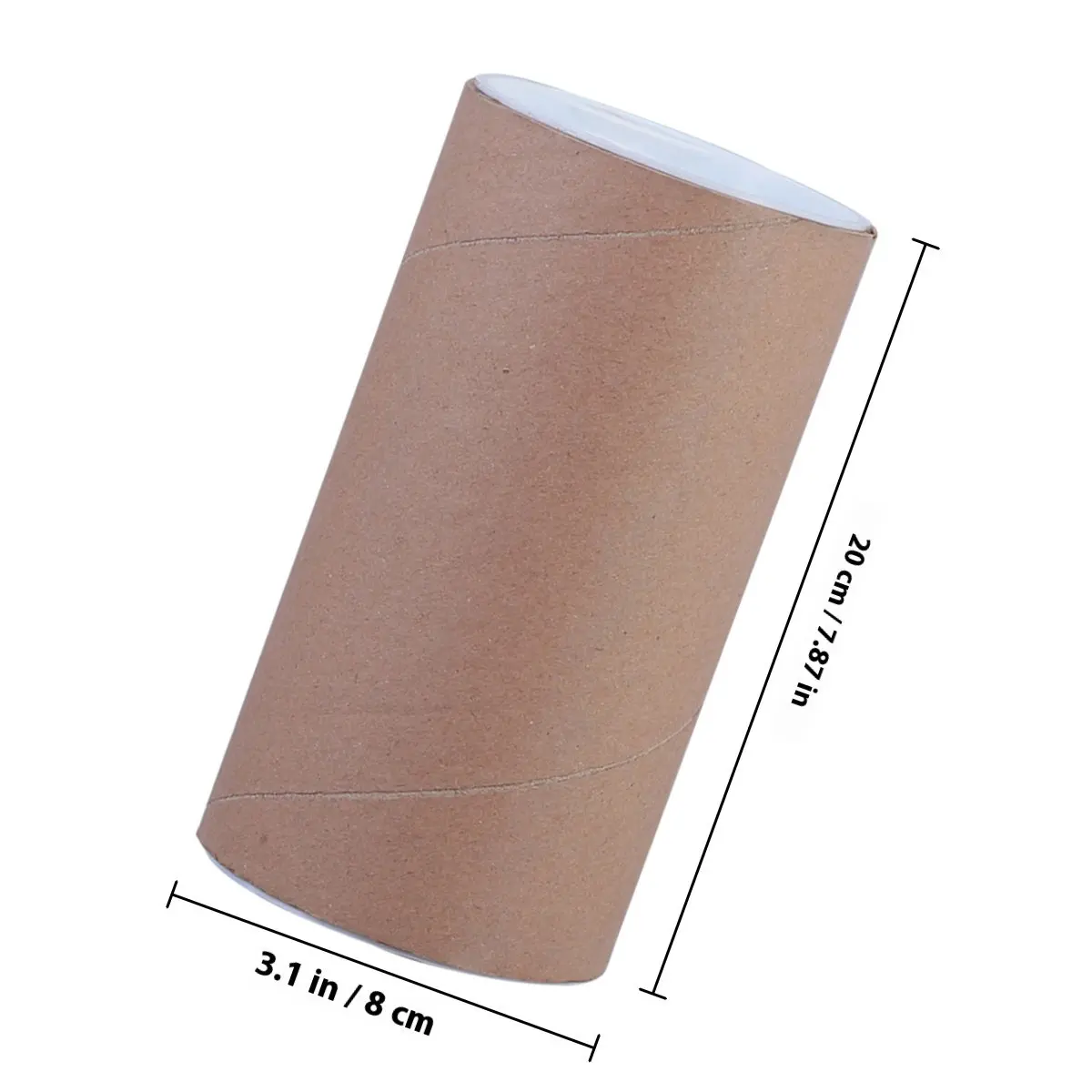 5Pcs 종이 보관 튜브 크래프트 메일링 튜브 자연색 강한 압력 방지 문서 배송 포스터 튜브 드로잉 롤