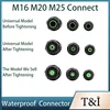 IP68 M16 M20 M25 Outdoor Waterproof Connector Of Junction Box Adapter Terminal Rain Proof Straight Plug Socket Quick Connection 4