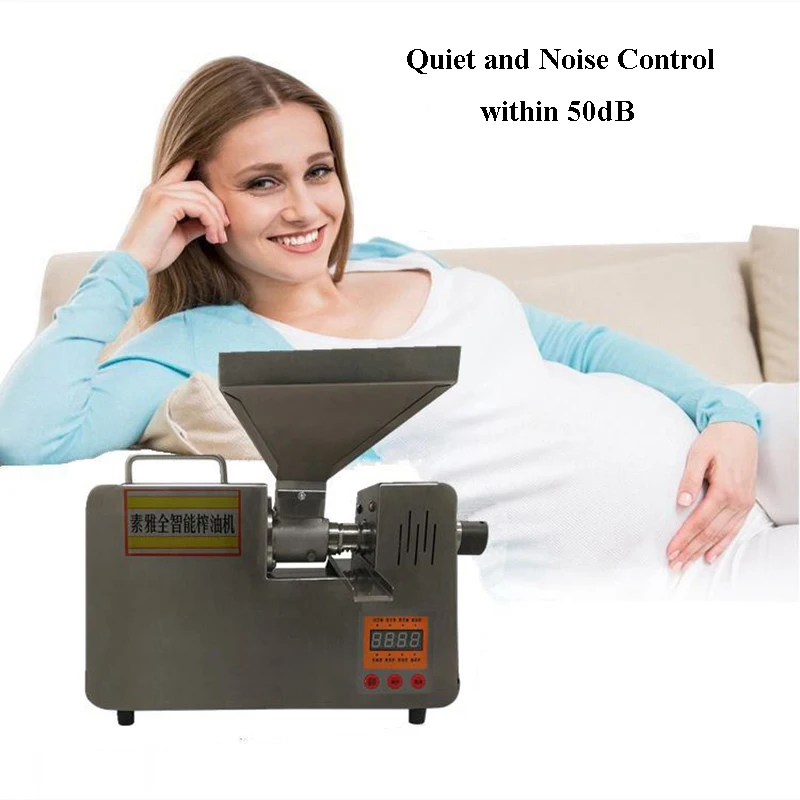 Household Small Oil Presser Stainless Steel Intelligent Oil Squeezed Automatic Pressing Machine Peanut Press