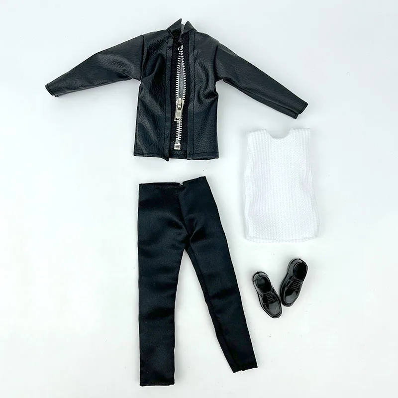 1/12 Scale Male Biker Jacket Leather Suit For 6 PH TBL Romankey Action Figure e