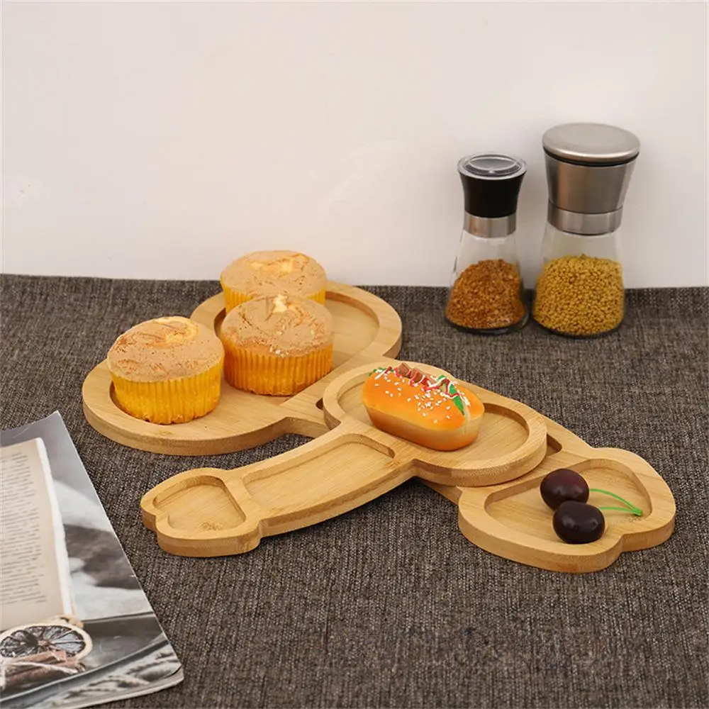 Creative Style Tray Conscience Selection Bamboo Tableware Chopping Board Serving Plate Wooden Material Charcuterie Board