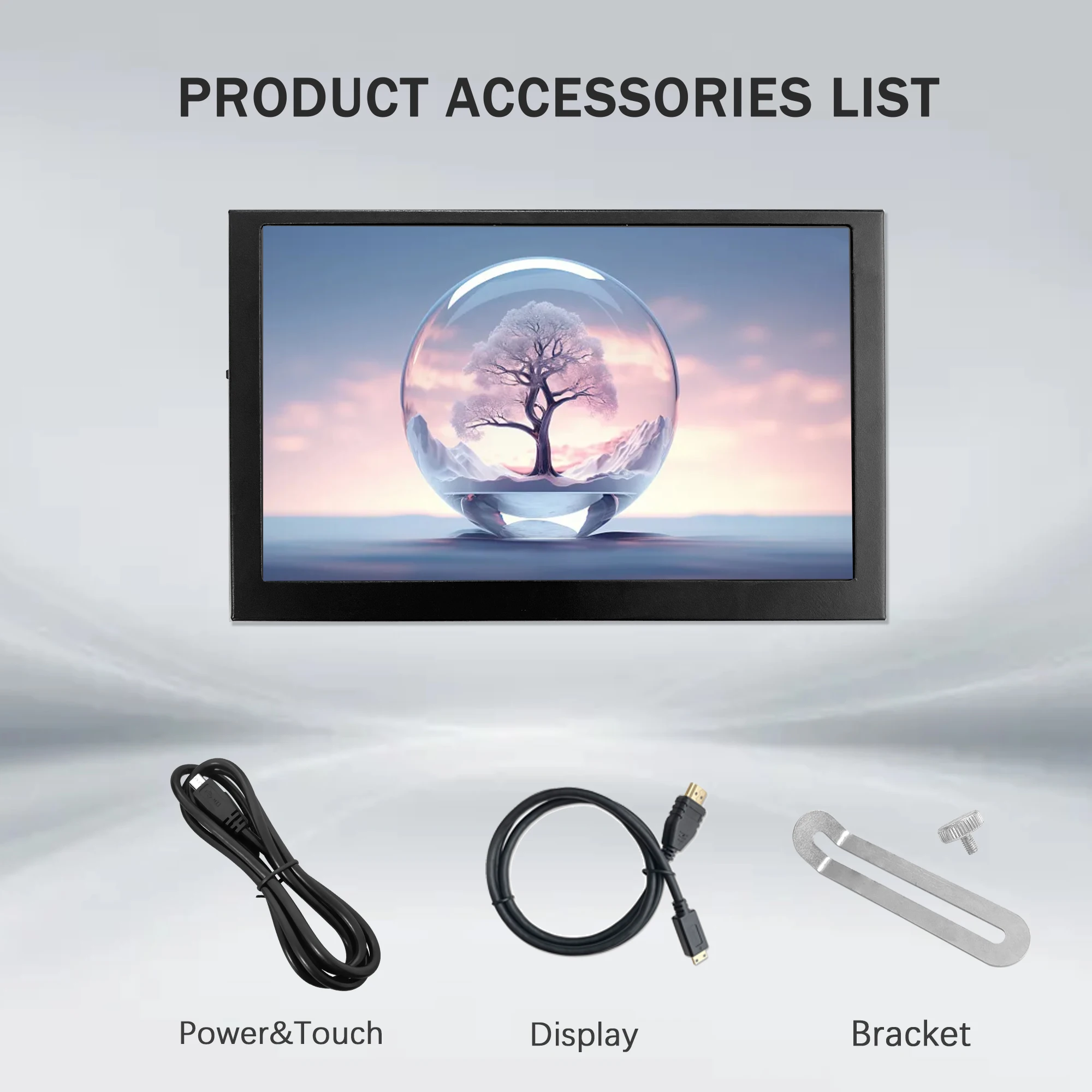 ȭ HDMI 100% sRGB ÷, IPS , CŸ ̽, ġ ޴ ÷, 5 ġ 1024*600