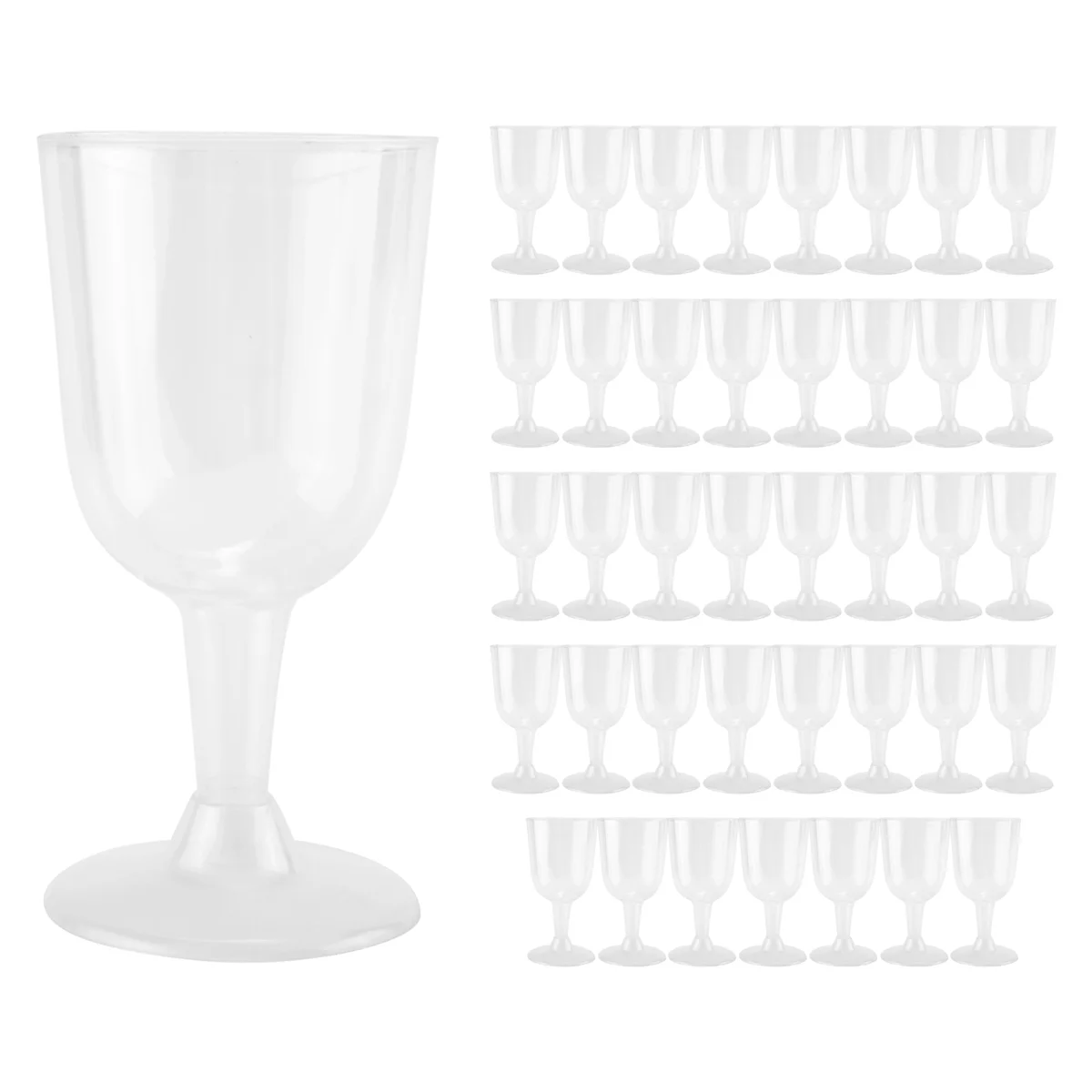 

Прозрачный пластиковый бокал для вина, пригодный для переработки, ударопрочный бокал для вина, одноразовые многоразовые чашки для шампанского, десерта, 40 шт.