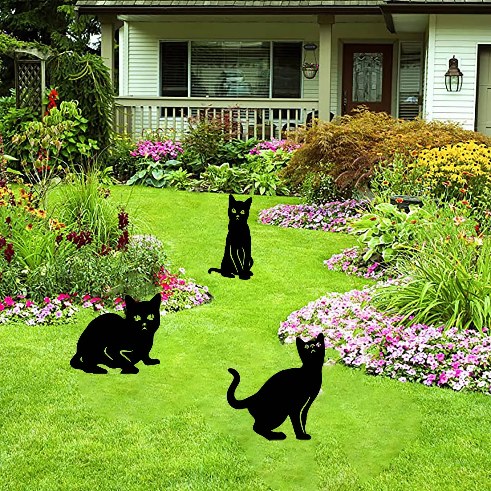 Easter Garden Ornaments Cat Yard Arts Easter Garden Ornaments Black