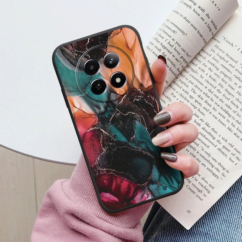 Luxury Marble Art Soft TPU Protective Back Cover - Shockproof Fashion Case