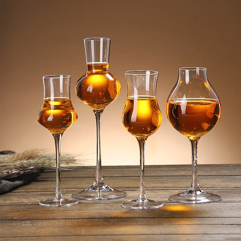 Whiskey Tasting Glass Spirit Glass Tulip Tasting White Wine Goblet Crystal Cup Red Wine Smell Cup