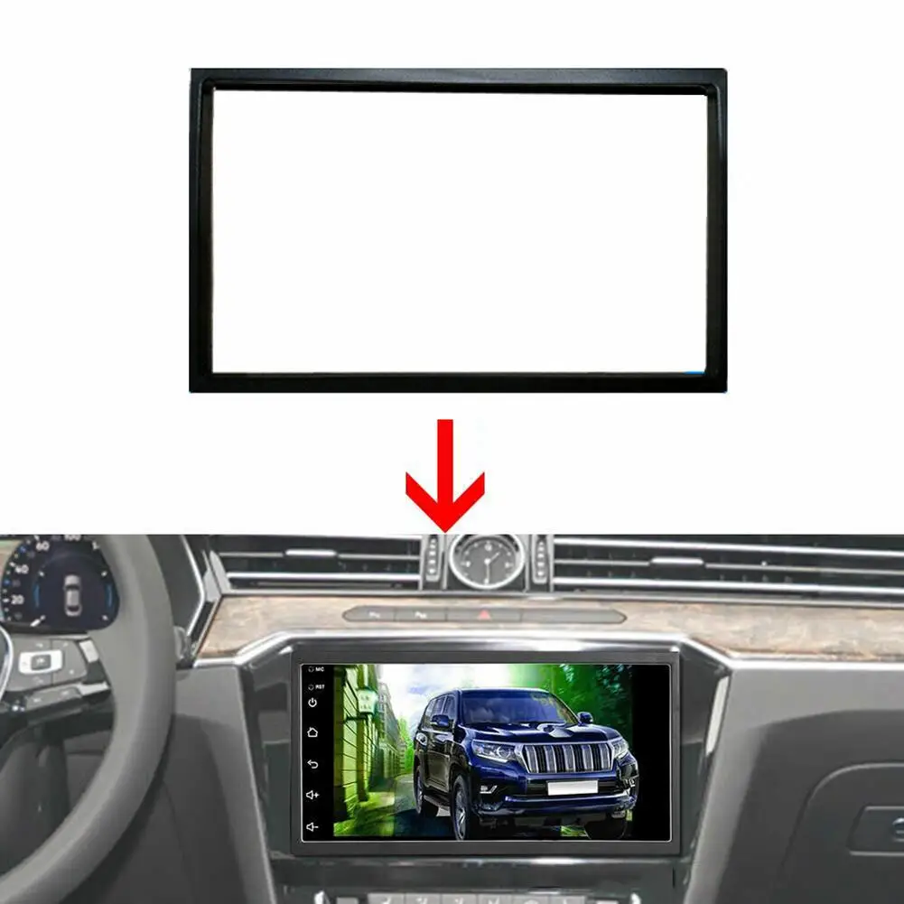 1Pc Universal Stereo Radio Panel Car Stereo Radio Panel 2 Din Frame Accessori Interni Per 7 Pollici Grande Schermo Car Audio
