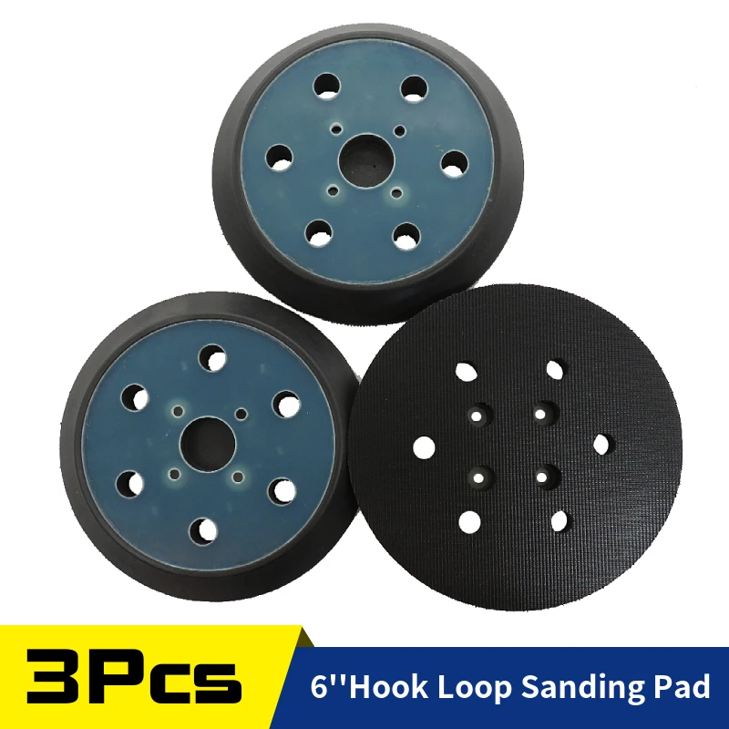 Replacement 6\" Hook And Loop Sander Sanding Disc Pad For Ridgid R2611