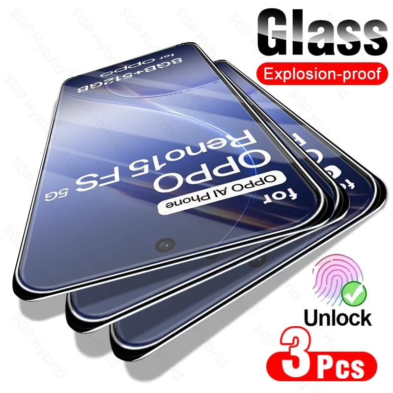 Clear Tempered Glass Screen Protector Set with Phone Case - 3-Pack