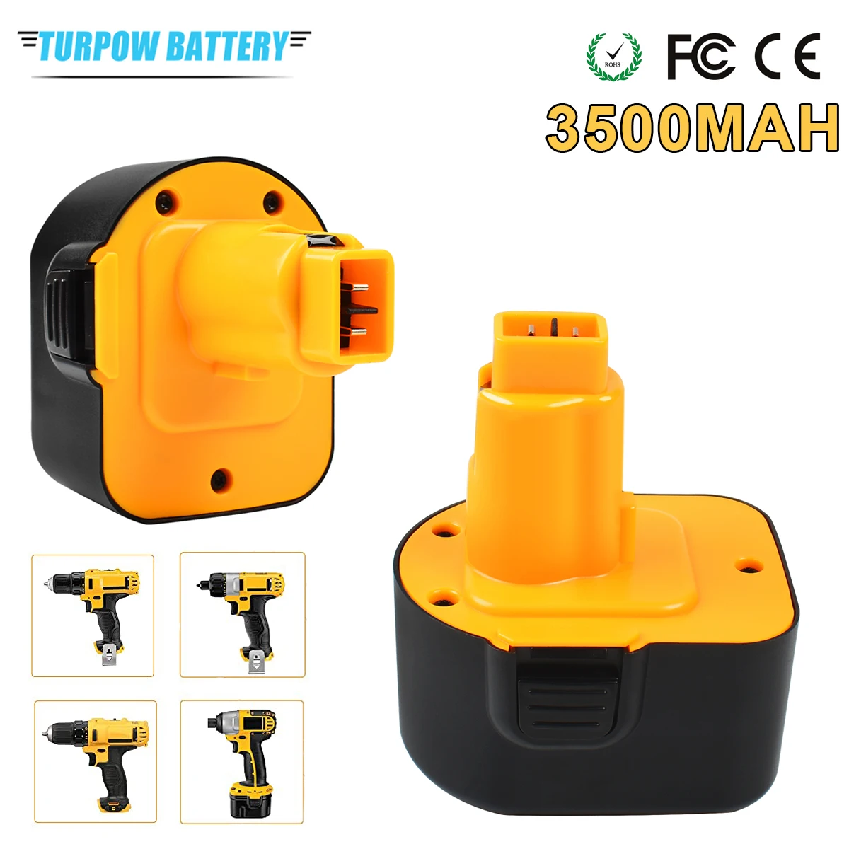 ForDewalt12VBattery3500mAhDC9071DC9072DE9037DW9072DW9071