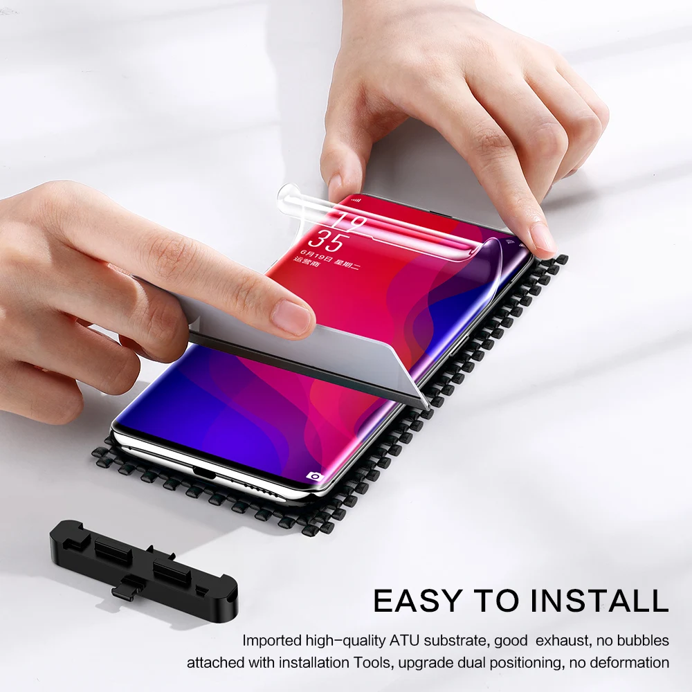 SmartDevi Full Cover Hydrogel Screen Protector with Installation Tool