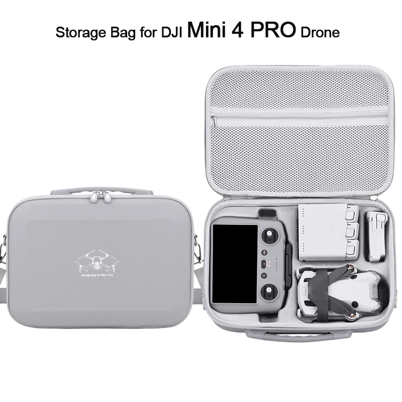 

Все в одном сумка для хранения для дрона DJI Mini 4 PRO/пульта дистанционного управления/аккумулятора с защитой от падения жесткая оболочка чехол VCarry Box