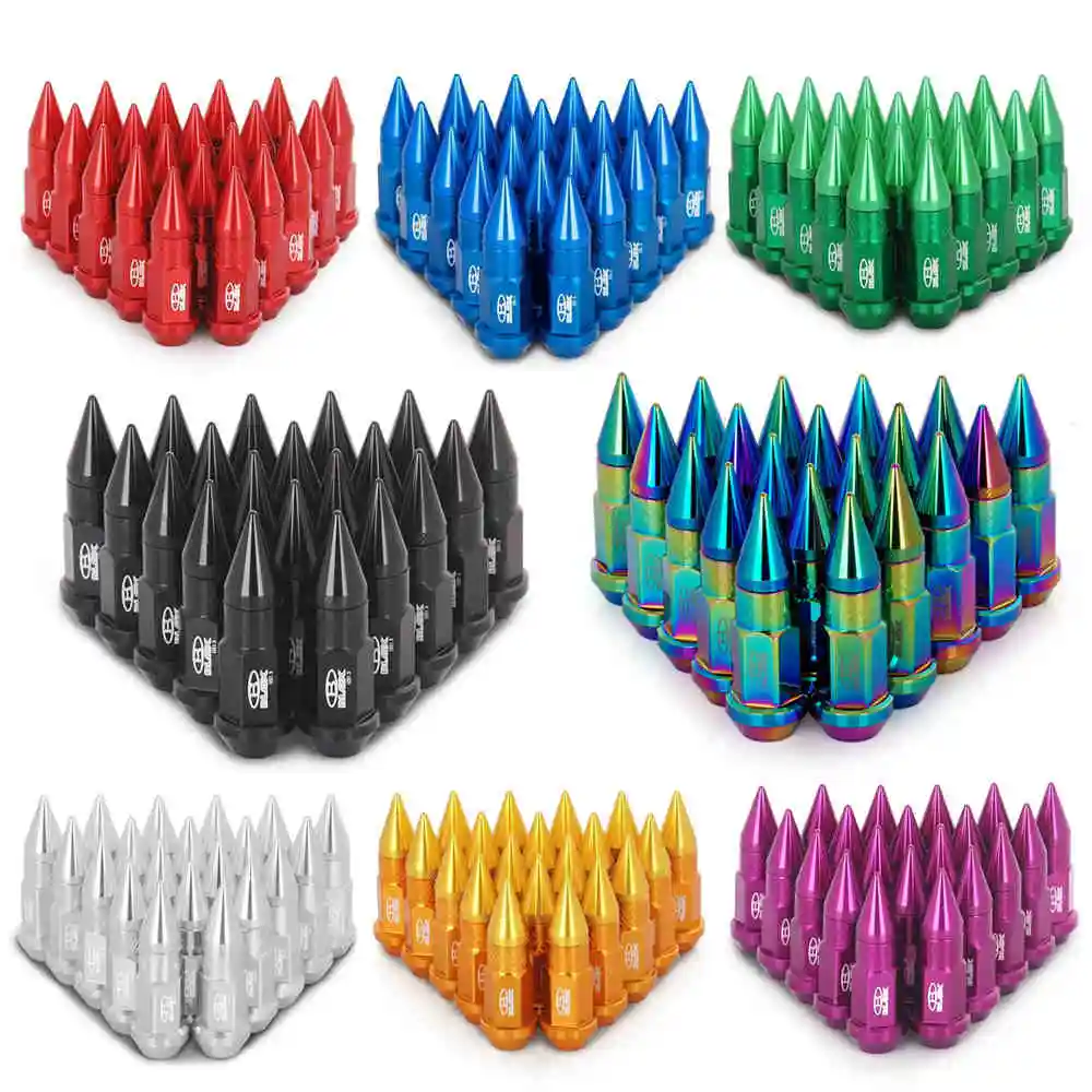 Wheel Lug Bolts 20PCS Blox 50MM M12x1.5 / M12x1.25 Aluminium Extended Tuner Wheels Rims Lug Nuts With Spike TK-BLOX750DJT