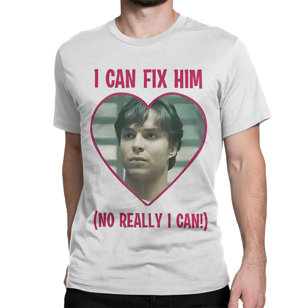 thumbnail image 1 of Camiseta de algodón puro para hombre y mujer de Nicholas Alexander Chavez Menéndez, divertida camiseta de manga corta con cuello redondo, camisetas de verano, 1 of 7